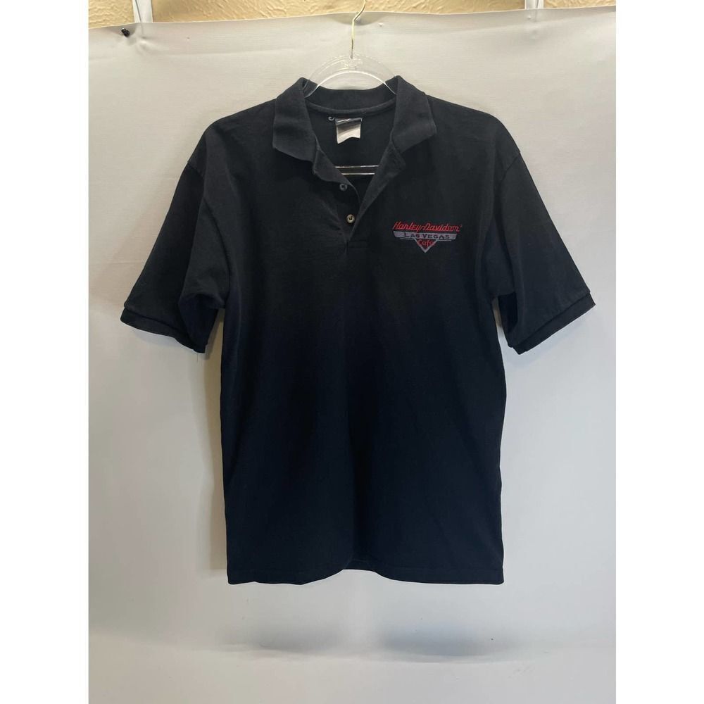 Vintage Hard Rock Cafe Las Vegas Black Polo Shirt Medium